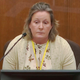 In this screen grab from video, former Brooklyn Center Police Officer Kim Potter takes questions from the prosecution as she testifies in court, Friday, Dec. 17, 2021 at the Hennepin County Courthouse in Minneapolis, Minn. Potter is charged with first and second-degree manslaughter in the April 11 shooting of Daunte Wright, a 20-year-old Black motorist, following a traffic stop in the Minneapolis suburb of Brooklyn Center.
